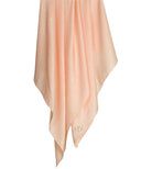 Sheer Peach Satin Hijab