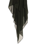Black Plain Viscose Hijab