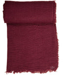 Burgundy Crinkle Viscose Hijab