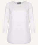 White Long Sleeve Basic Blouse