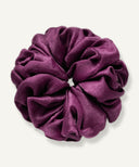 Plum Satin Scrunchie