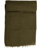 Olive Crinkle Viscose Maxi Hijab