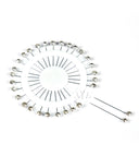 White Rhinestone Hijab Pins