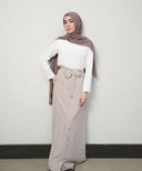 White Long Sleeve Basic Blouse