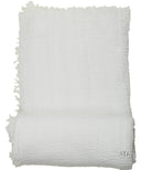 Off White Crinkle Viscose Maxi Hijab