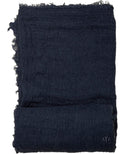 Dark Denim Crinkle Viscose Maxi Hijab