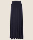 Navy A-Line Jersey Maxi Skirt