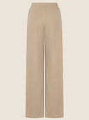 Tan Jersey Wide Legged Pants
