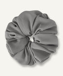 Cool Grey Chiffon Scrunchie