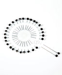 Black Rhinestone Hijab Pins