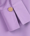 Light Lilac Long Sleeve Basic Blouse