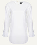 Off-White Long Sleeve Basic Blouse