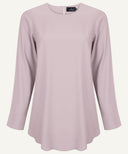 Dusky Dahlia Long Sleeve Basic Blouse