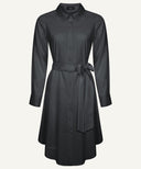 Black Button Down Long Sleeve Tunic