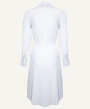 White Button Down Long Sleeve Tunic