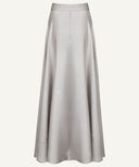 Lite Oat Draped Satin Maxi Skirt