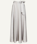 Lite Oat Draped Satin Maxi Skirt