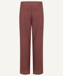 Dark Amber High Waist Pleated Wide Legged Pants
