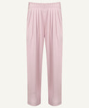 Ole Pink High Waist Pleated Wide Legged Pants