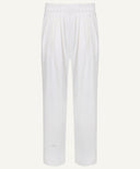 White High Waist Pleated Wide Legged Pants