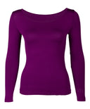 Plum Long Sleeve Full Body Shirt