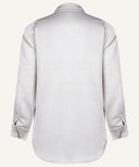 Lite-Oat Satin Long Sleeve Shirt Blouse