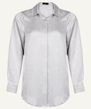Lite-Oat Satin Long Sleeve Shirt Blouse