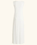 White Sleeveless Slip Dress
