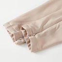 Almond Chiffon Classic A-Line Long Sleeve Maxi Abaya Dress