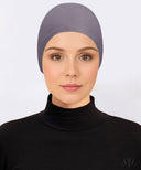 Anthracite Ruched Mesh Cap