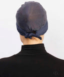 Anthracite Blue Mesh Tieback
