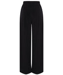 Black Jersey Wide Legged Pants