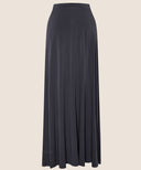 Coal Grey A-Line Jersey Maxi Skirt
