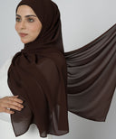 Amethyst chiffon hijab scarf