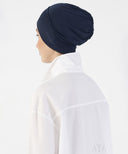 Navy Blue Full Head Cover Cap