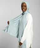Dusk Blue Jersey Hijab Scarf