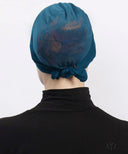 Teal Mesh Tieback