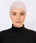 Powder Blush Ruched Mesh Cap