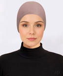 Smoke Rose Ruched Mesh Cap