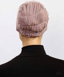 Smoke Rose Ruched Mesh Cap
