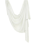 White Silver Simmer Hijab Scarf