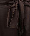 Grey Khaki Butterfly Kaftan Tunic with Contrast Brown Skirt