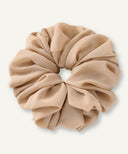 Dark Beige Chiffon Scrunchie