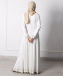 Yara White Panel Dress