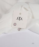 AYA Soft Pink Square Stud Earrings