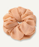 Peach Chiffon Scrunchie
