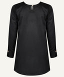 Black Pleated Neck Matching Set