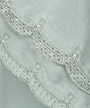 Pastel Green Satin Fancy Hijab