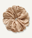 Warm Sand Satin Scrunchie