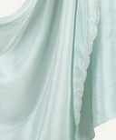 Pastel Green Satin Fancy Hijab